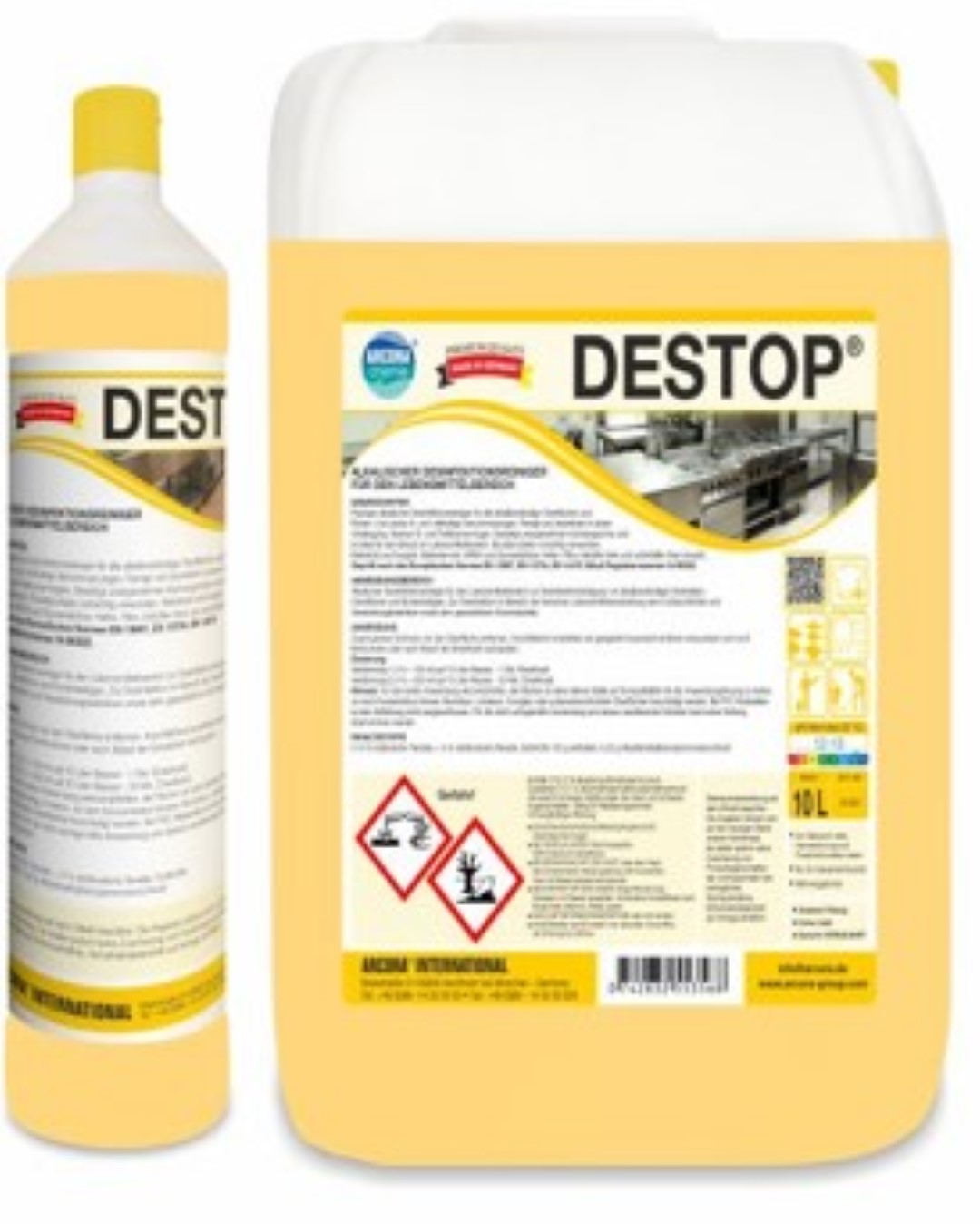 Destop | Alkalischer Desinfektionsreiniger | 1 Liter Flasche