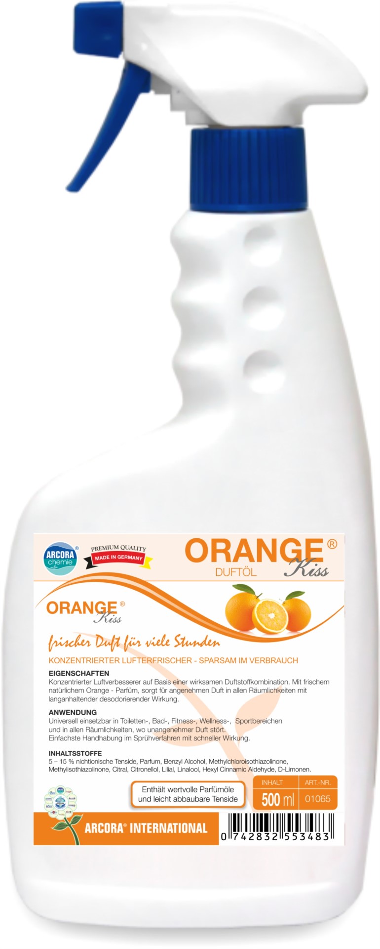Orange Kiss | Duftöl & Lufterfrischer | 500ml Flasche