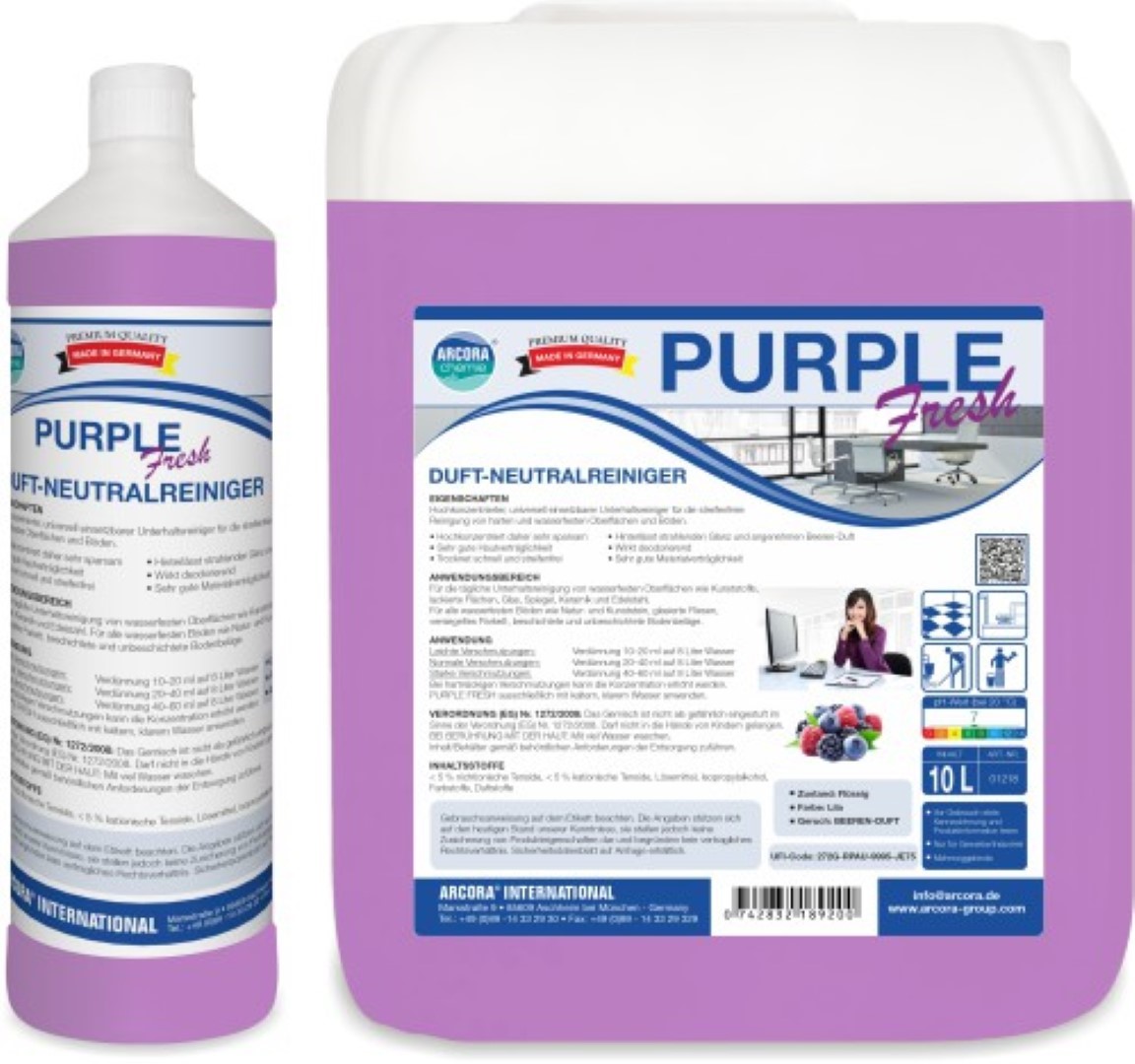 Purple Fresh | Neutralreiniger | 1 Liter Flasche
