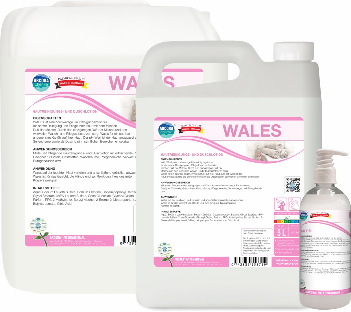 Wales | Hautreinigungs- & Duschlotion | 5 Liter Kanister