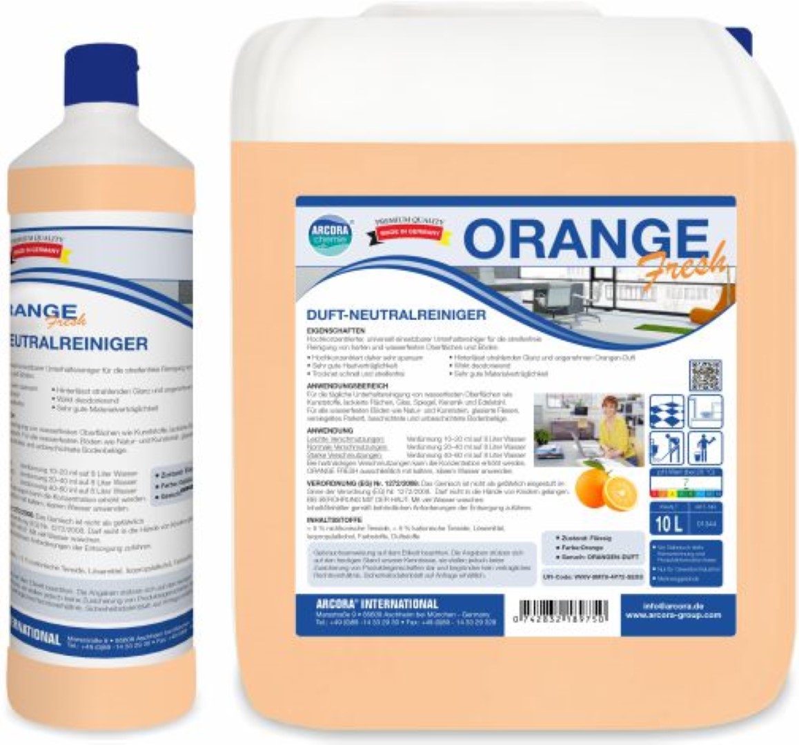 Orange-Fresh | Neutral | Duftreiniger | 1 Liter Flasche
