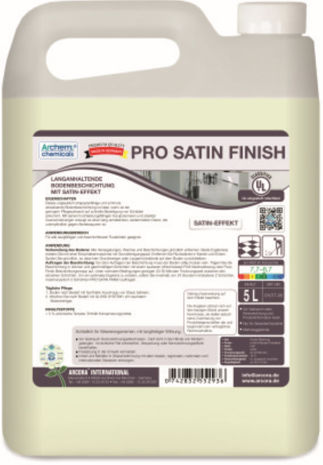 Pro Satin Finish | Bodenbeschichtung | 5 Liter Kanister