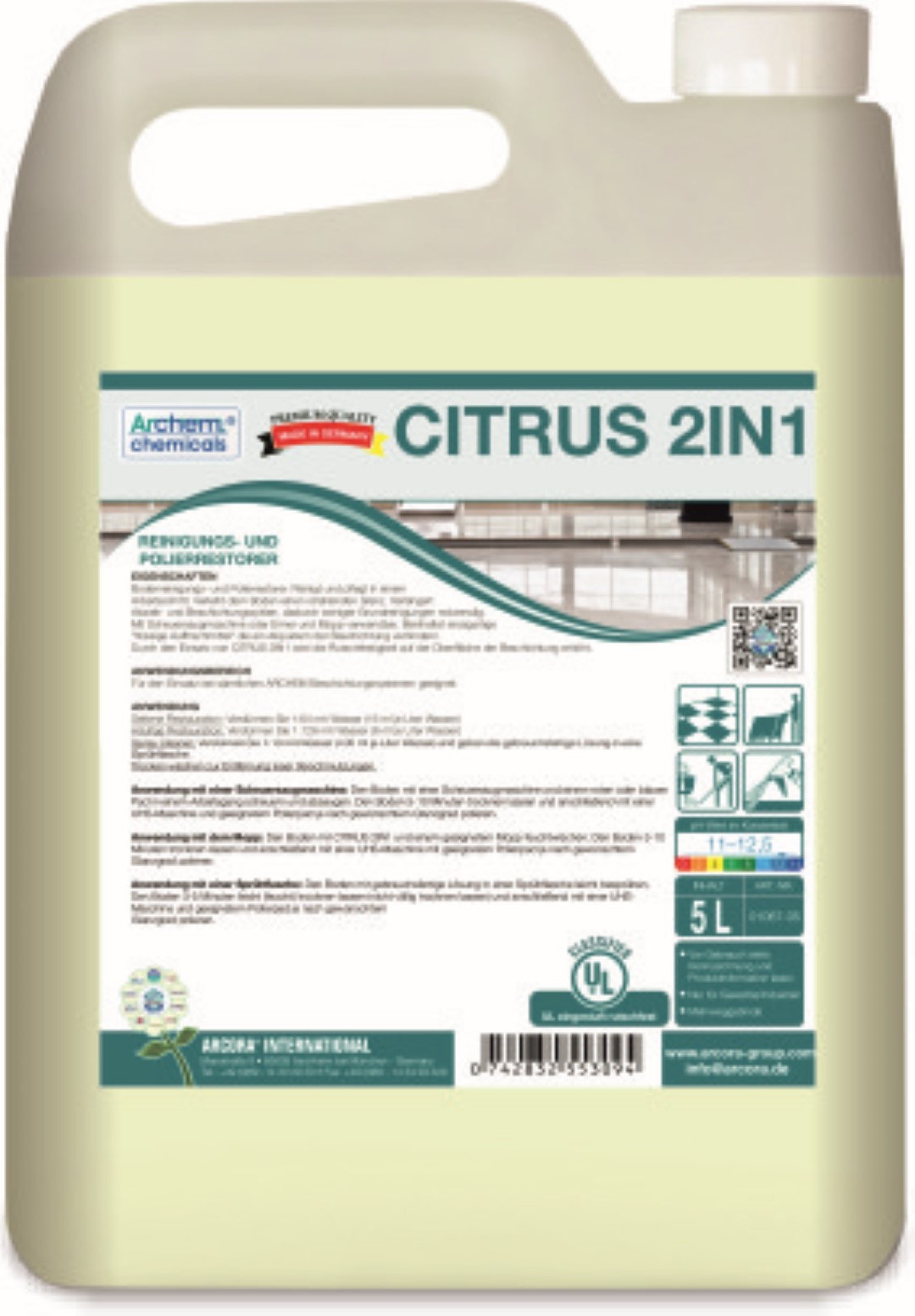  Citrus 2IN1 | Reinigungs- & Polierrestorer | 5 Liter Kanister