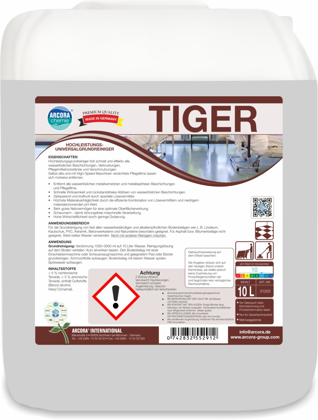  Tiger | Hochleistungsgrundreiniger | 10 Liter Kanister