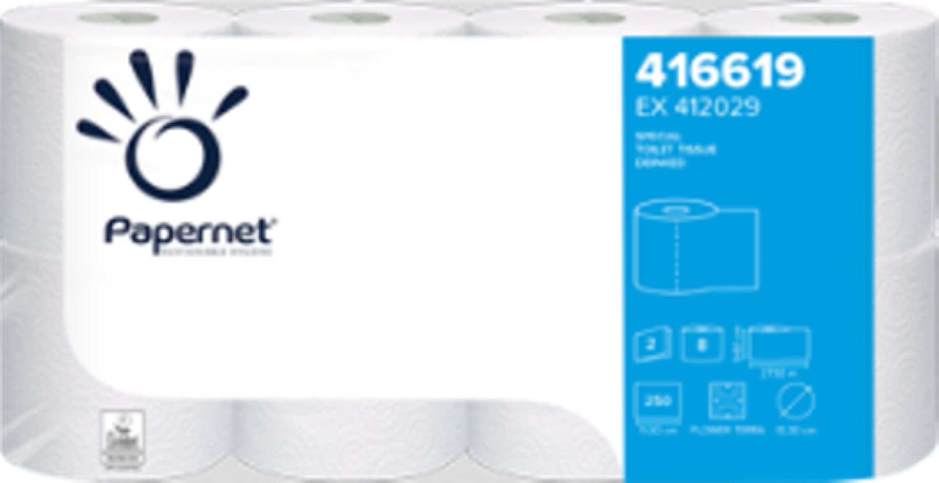 Toilettenpapier|  2-lagig | Arsan | 8 Rollen